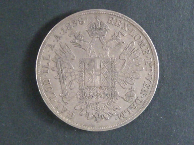 1/2 Tolar konvenční 1838 A