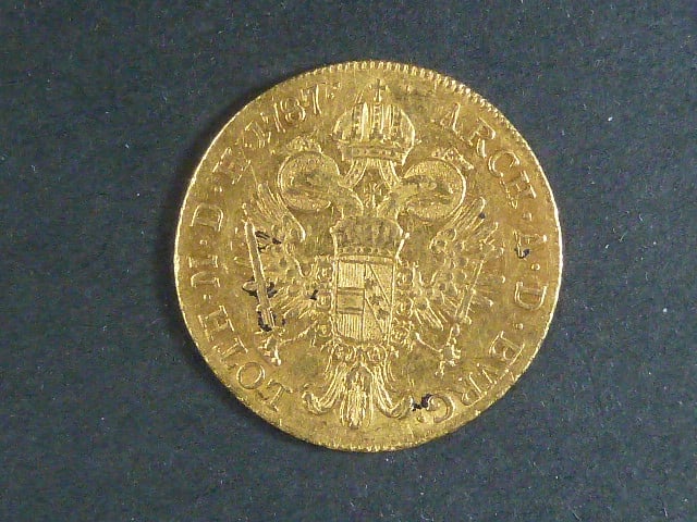 Dukát 1787 A, váha 3,49 g, N55