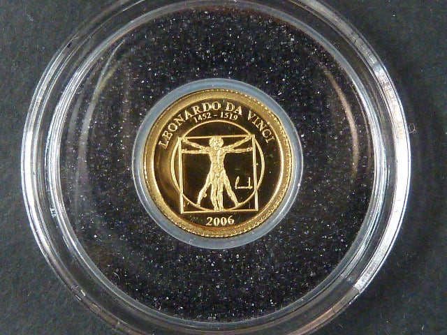 500 Togrog 2007 Alfred Nobel, Au 999/1000, 0,5g, průměr 11 mm, certifikát