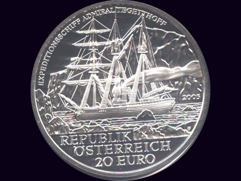 Rakousko 20 EUR 2005 Expeditionsschiff Admiral Tegetthoff