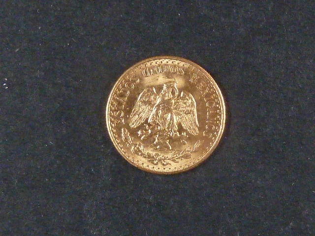 2 Pesos 1945, Au 0,900, 1,67g, KM 461