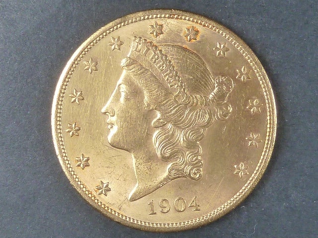 20 Dolar 1904, 33.436 g, 900/1000