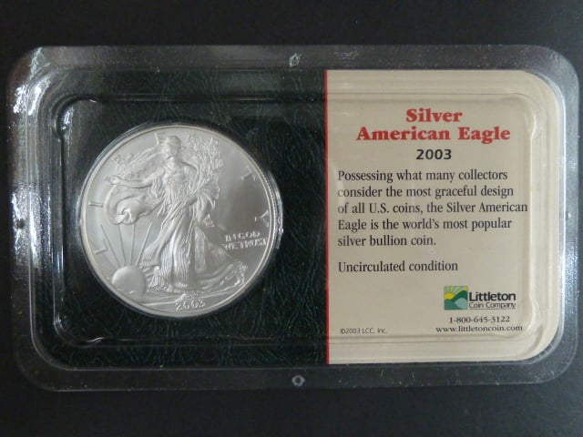 1 $ 2003 Liberty, 1 OZ Ag, dárkové balení