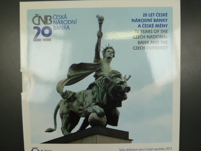 sada 2013 s motivem 20.let ČNB a české měny