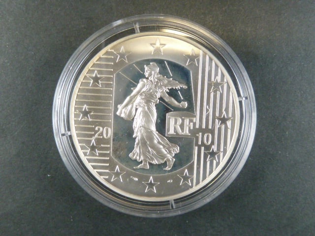 10 Euro 2010, Ag 0,900,  22,2g, náklad 10.000 ks, certifikát č. 4998, etue, Proof