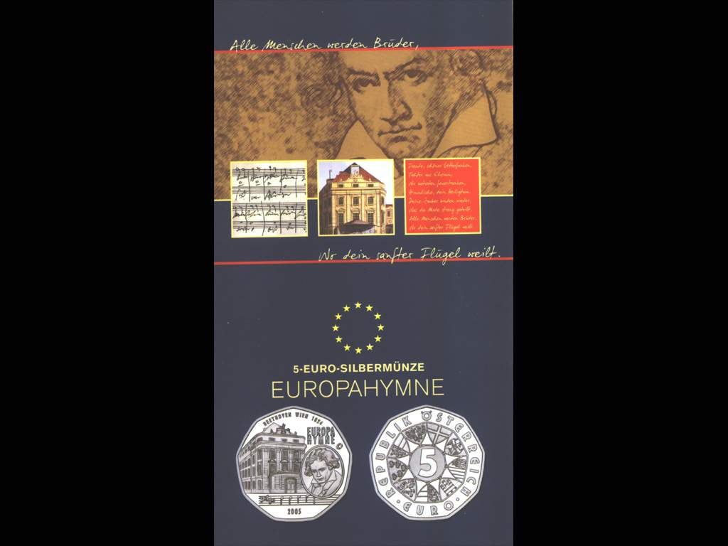 Rakousko 5 EUR 2005 Europahymne