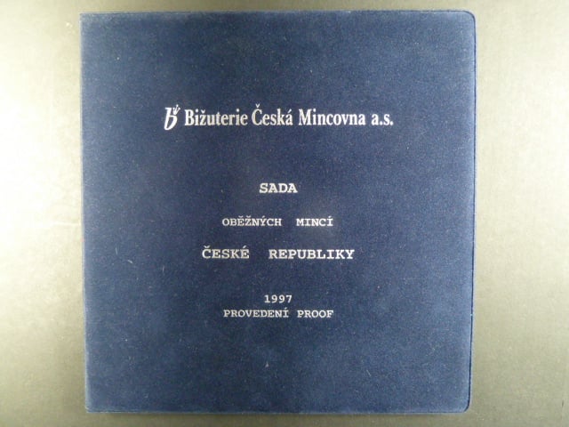 sada 1997 PROOF semišový obal