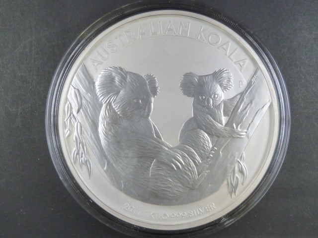 30 Dollars - 1 Kg Ag - Koala 2011, kvalita proof, Ag 999/1000, 1000g, etue