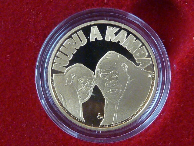 Au 5 Dollars 2015 Gorilí povídání, Au 999, 3,49 g,  náklad 250 ks, etue, certifikát