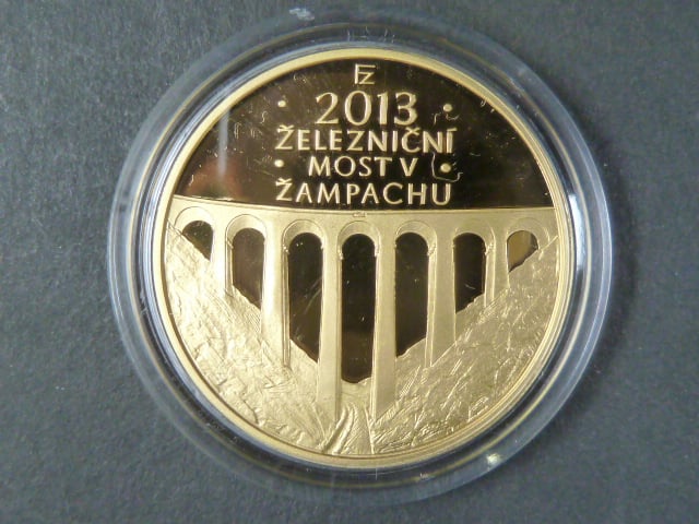 5000 Kč 2013 železniční most v Žampachu
