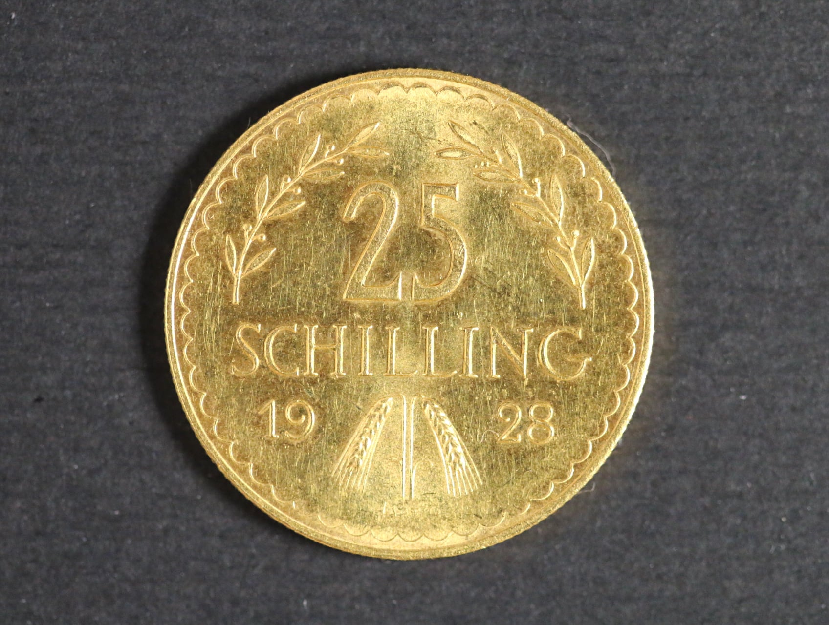 25 Schilling 1928, 5,88g, Au 0.900