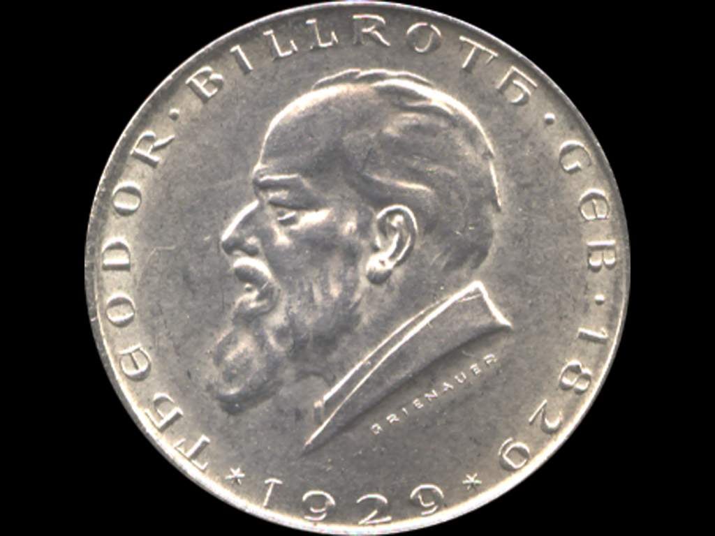 2 Schilling 1929 Theodor Billroth