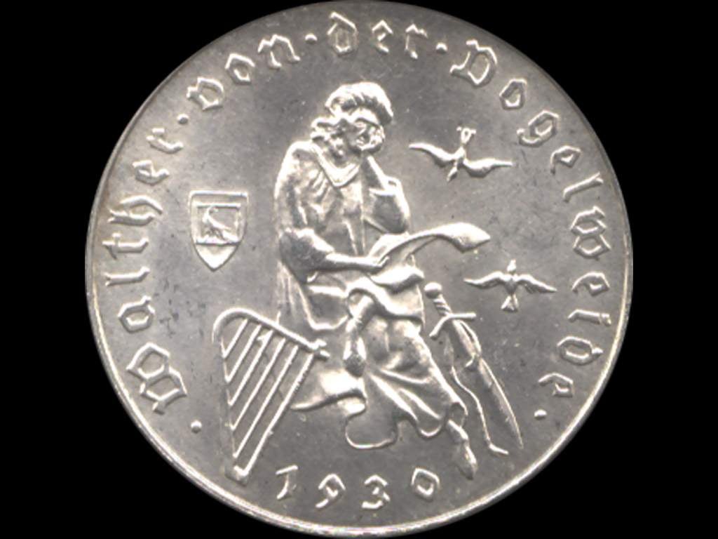 2 Schilling 1930 W. von der Vogelweide