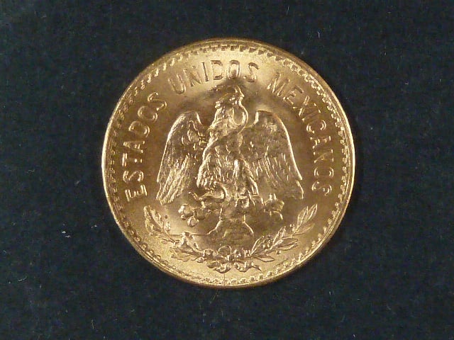 5 Pesos 1955, Au 0,900, 4,17g, KM 464