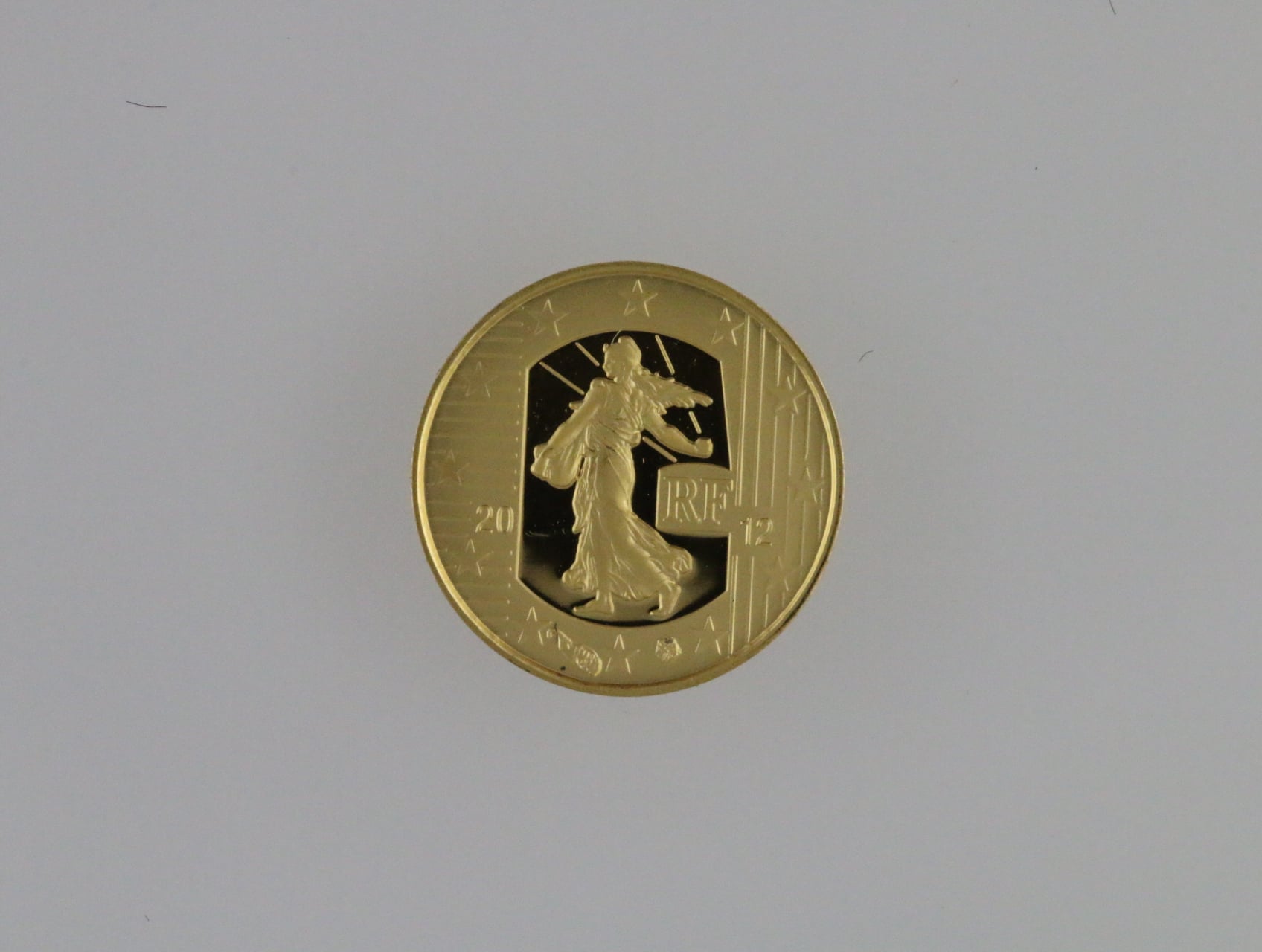 5 Euro 2012, 0.5 g, Au 0,999,  náklad 10.000 ks, certifikát, KM 1890
