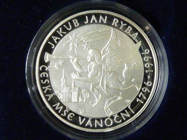 200 Kč 1996, 200. výročí České mše vánoční, certifikát kvality b.k.