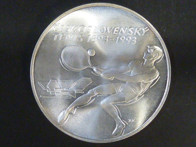 500 Kčs 1993 100.výročí založení 1.tenisového klubu ...