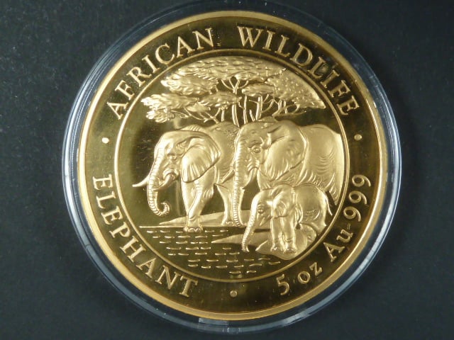1500 Shillings 2013, Au 999,9, 155,55g, 5 OZ, náklad 99ks, etue, certifikát č. 20