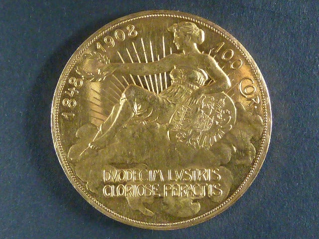 100 Koruna 1908 Jubilejní