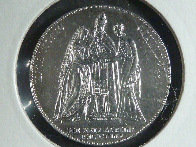 1/2 tolar 1854 A - Na sňatek Františka Josefa I. a Alžběty