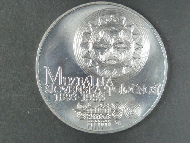 100 Kčs 1993 100.výročí založení Muzeální slovenské společnosti