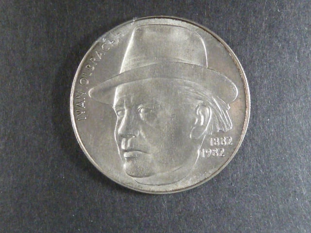100 Kčs 1982 100.výročí I.Olbrachta