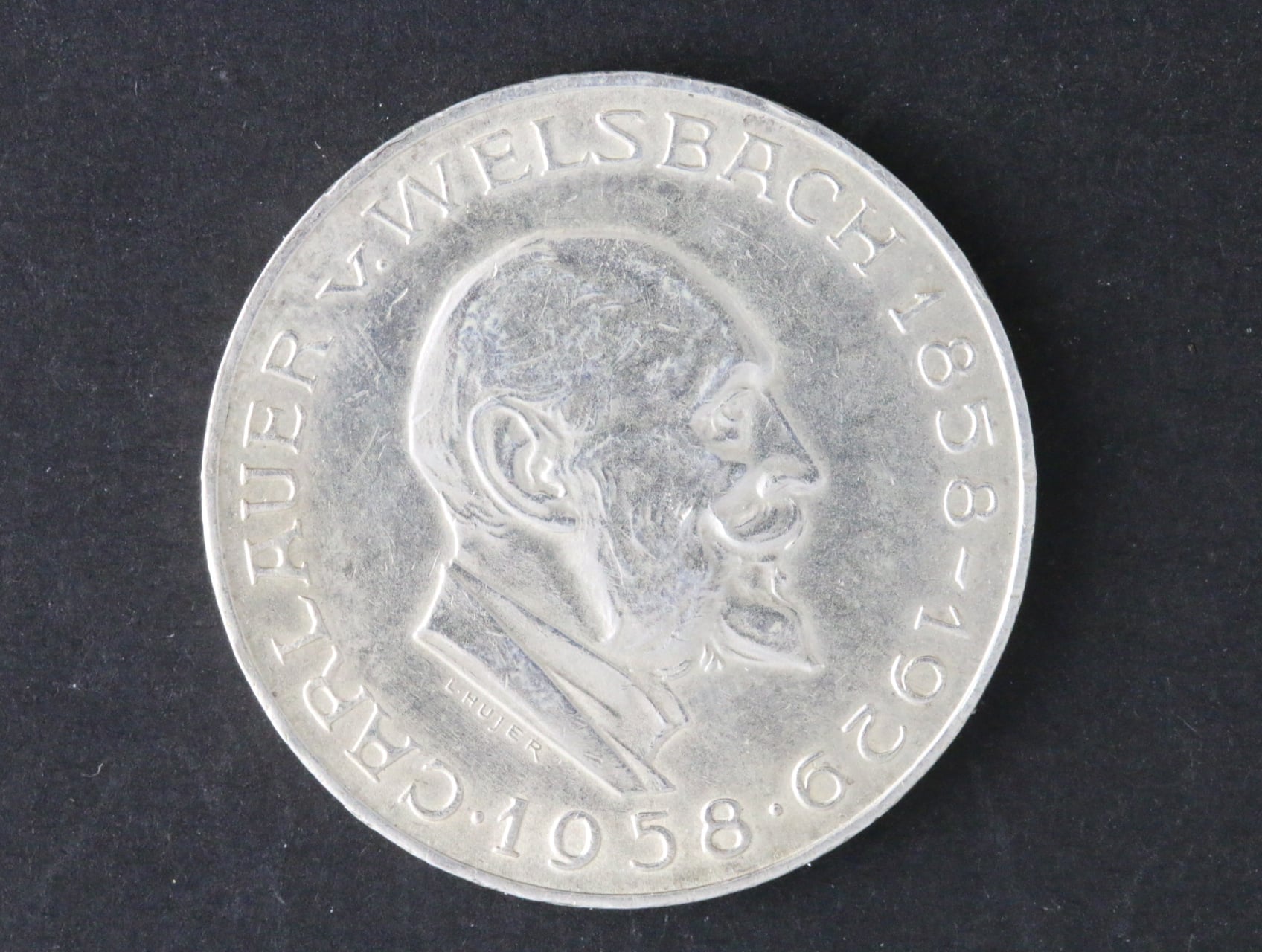 25 Schilling 1958 Carlauer v. Welsbach