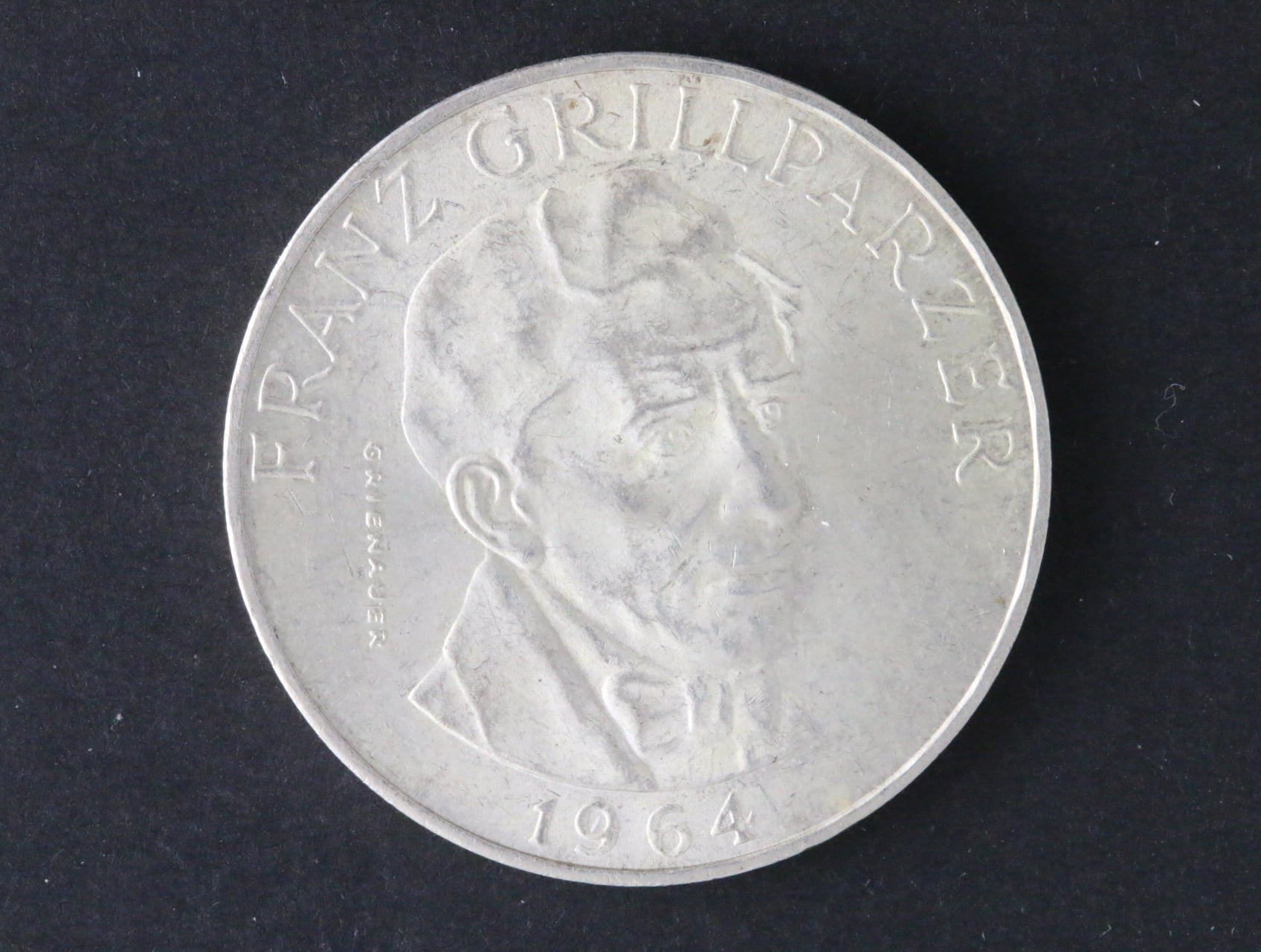 25 Schilling 1964 F. Grillparzer