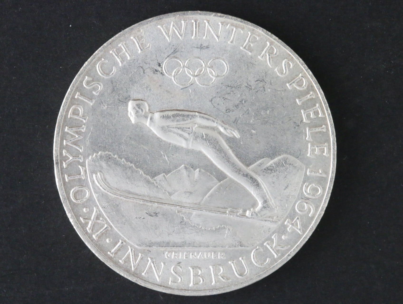 50 Schilling 1964 IX. zimní olimpiáda Innsbruck