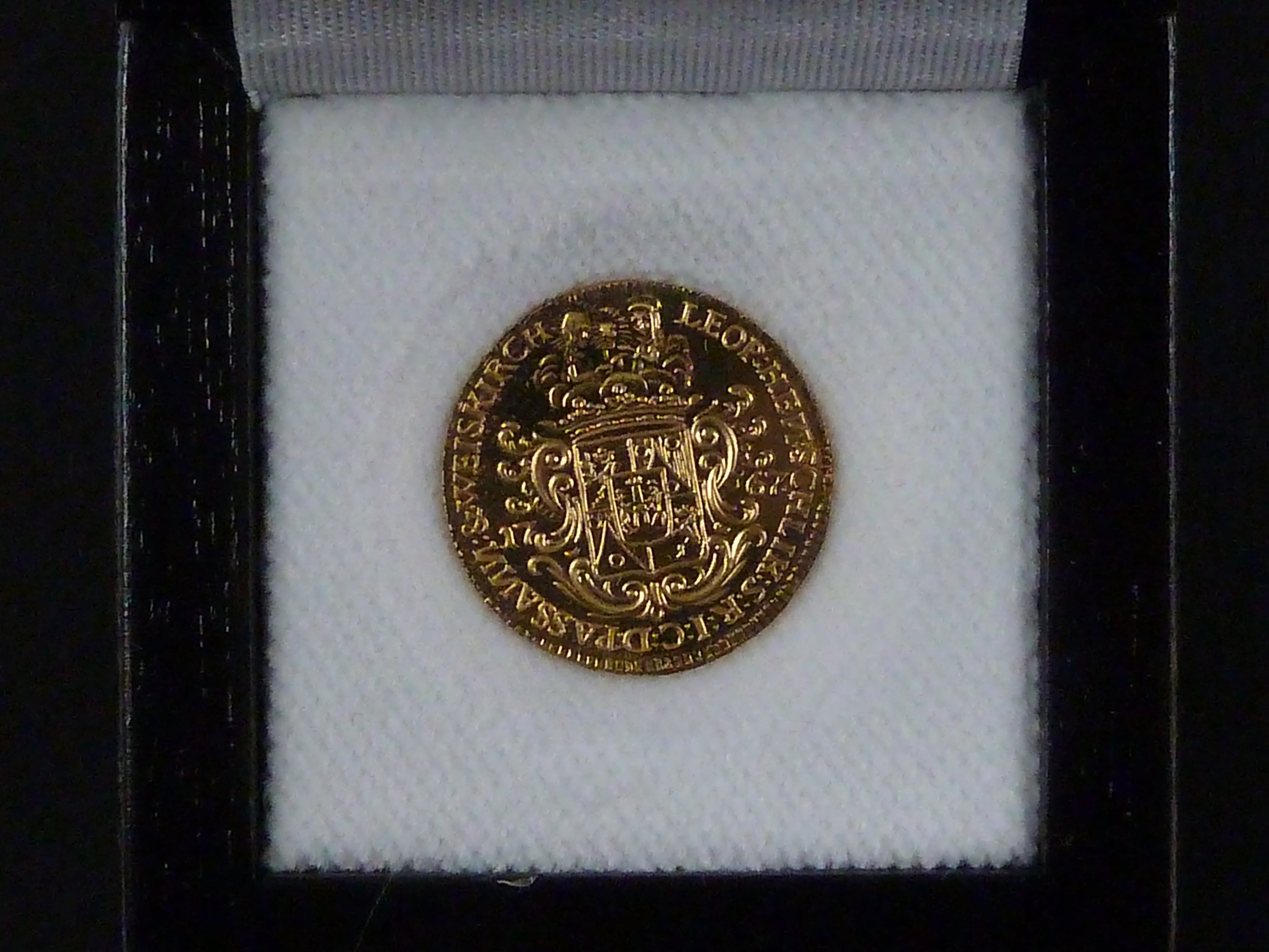 DUKÁT Schlikovský 1767 - novoražba Kremnice 2019, Au 986, 3,5 g, průměr 20 mm, náklad 150 ks, etue, certifikát č. 43