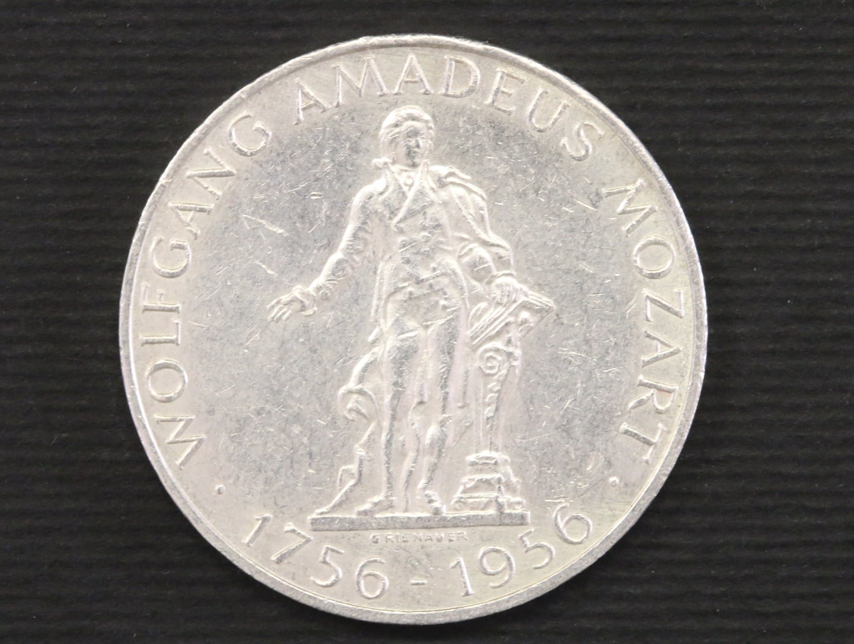25 Schilling 1956 Wolfgang Amadeus Mozart_