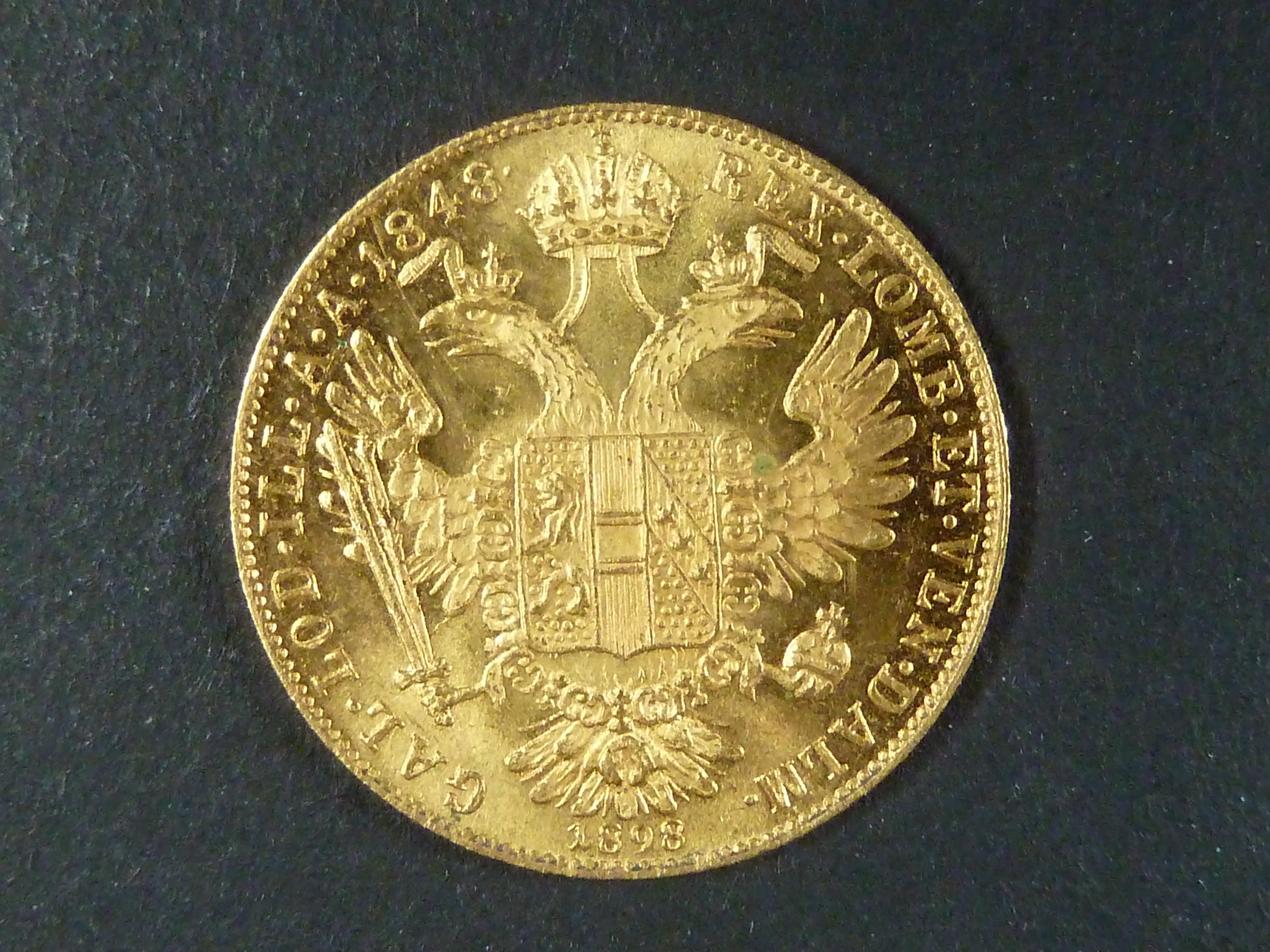 1 Dukat 1898 A jubilejni 1848, luxusni kvalita