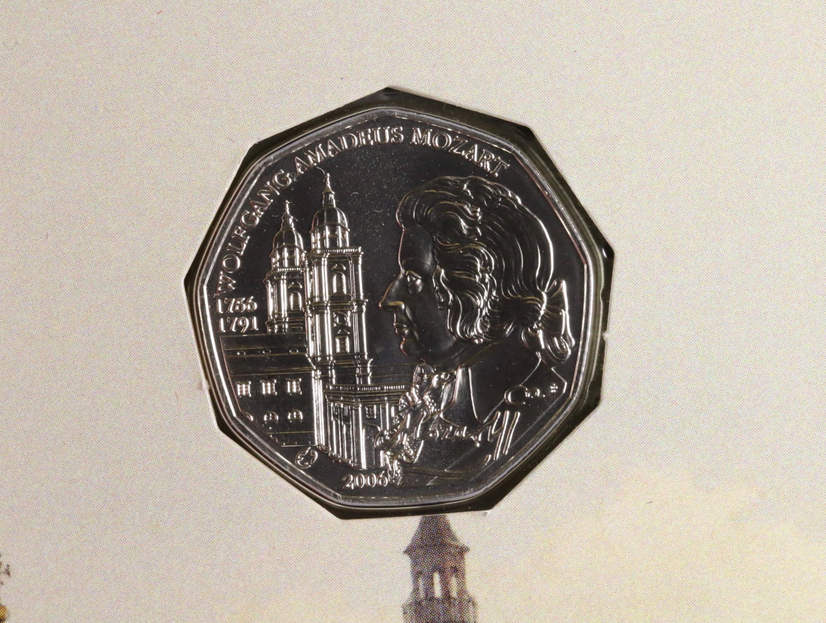 5 Euro 2006 Wolfgang Amadeus Mozart, Ag 0.800, 10g_