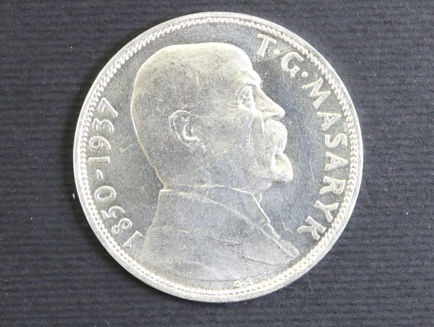20 Kč 1937 - Úmrtí prezidenta T. G. Masaryka 1850-1937_