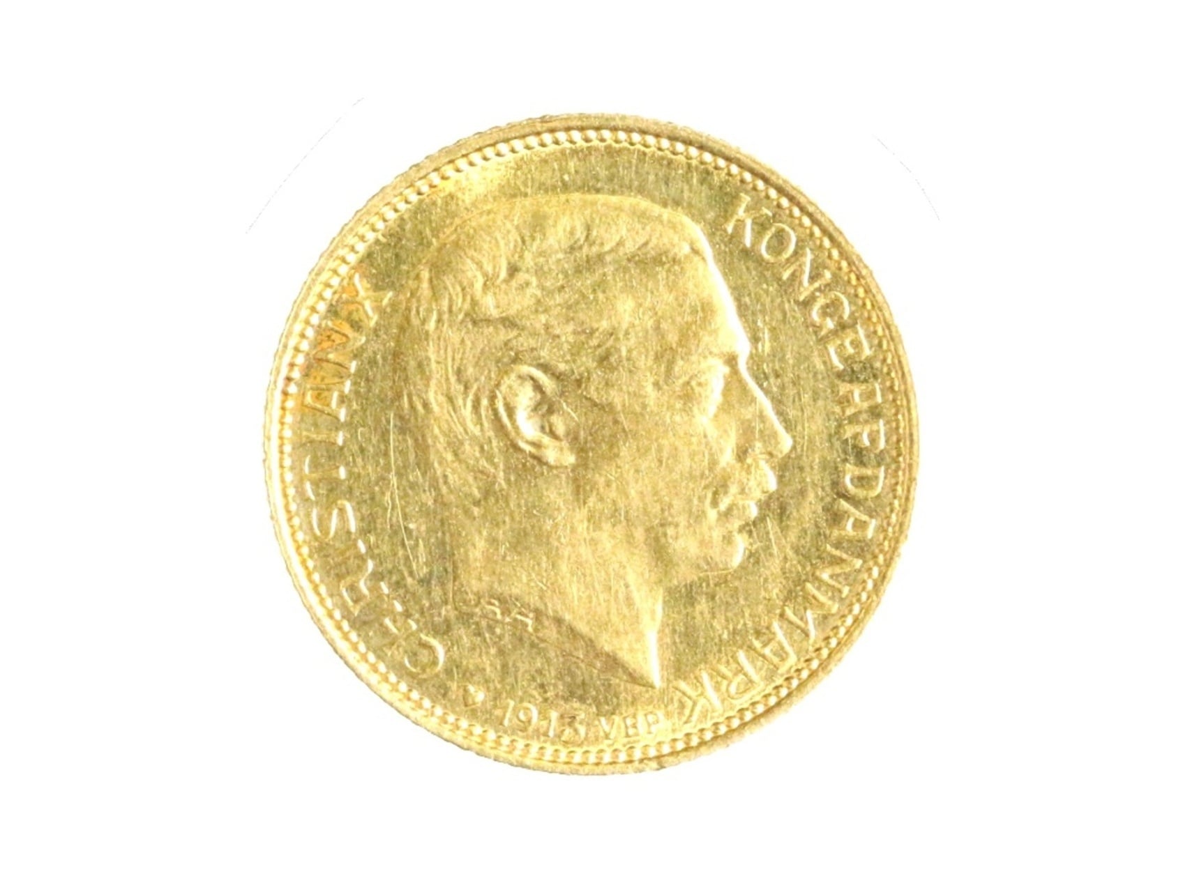 Christian X 1912-1947 - 20 Kroner 1913, 8.96 g., 0.900_