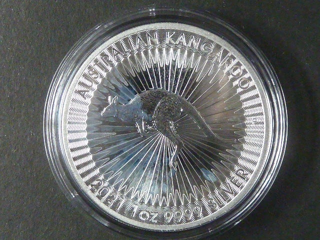 1 Dollars 2021 - Kangaroo, 1 OZ Ag 999,9