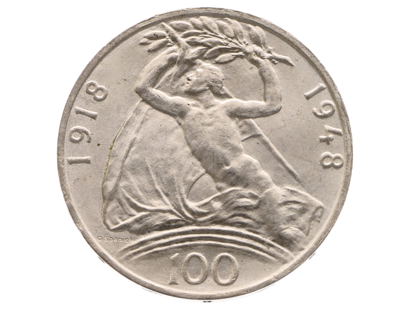 100 Kčs 1948, 30.výročí vzniku ČSR