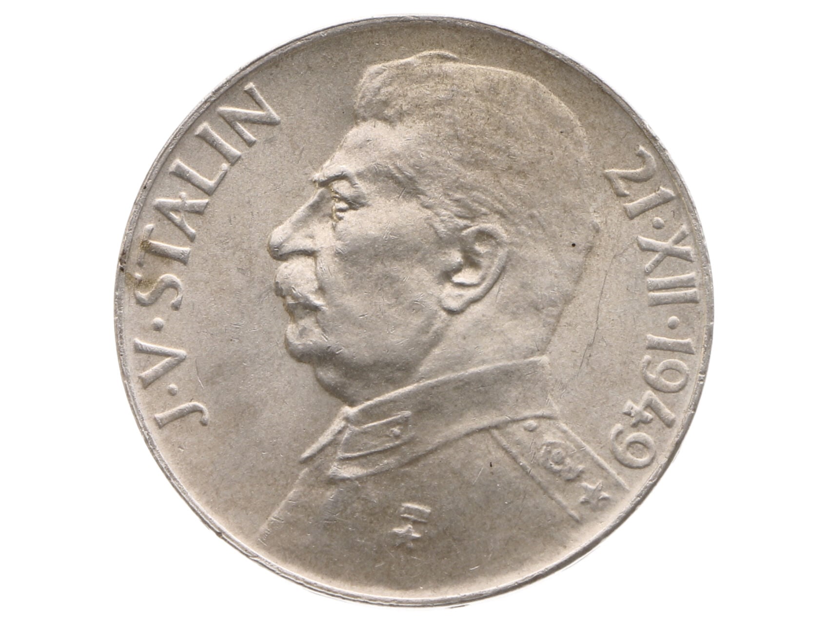 50 Kčs 1949, 70.výročí narození J.V.Stalina