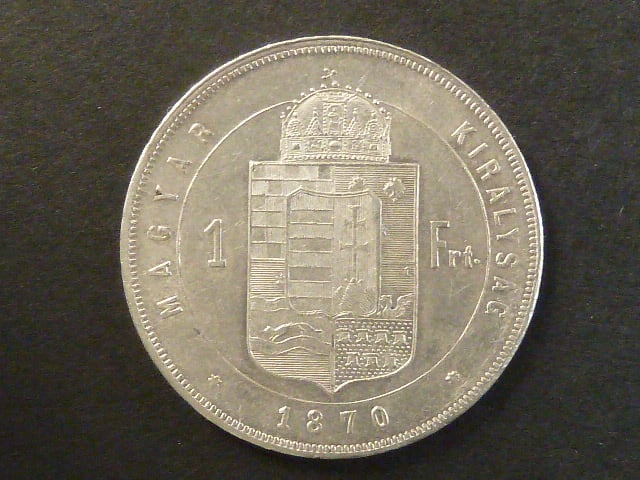 1 Fl 1870 GY.F., vzácný
