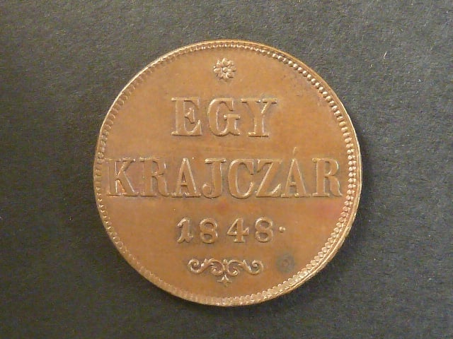 Revoluce - EGY KREJCZÁR 1848 b.z.