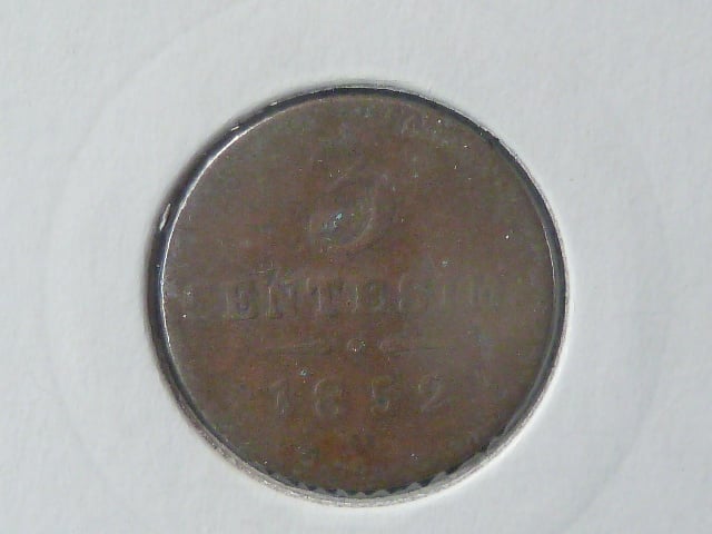 Lombardsko Benátsko - 3 Centisimi 1852 V