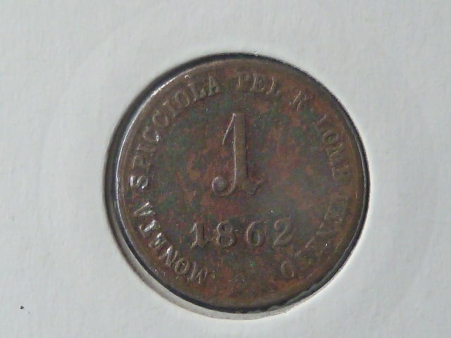 Lombardsko Benátsko - 1 Soldo 1862 V