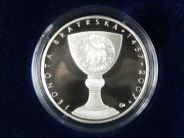 200 Kč 2007 550.výročí založení Jednoty bratrské