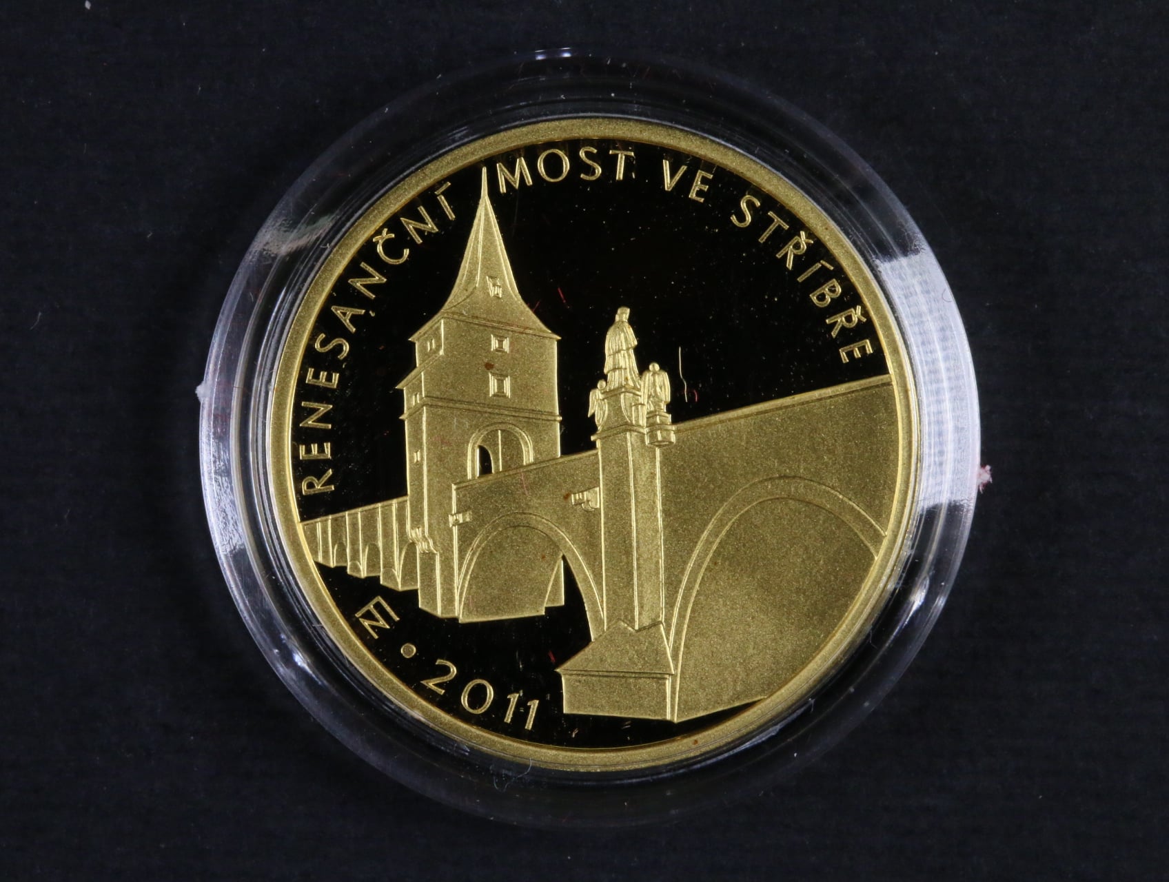 5000 Kč 2011 Renezanční most ve Stříbře v etui, certifikát, náklad 7300ks_