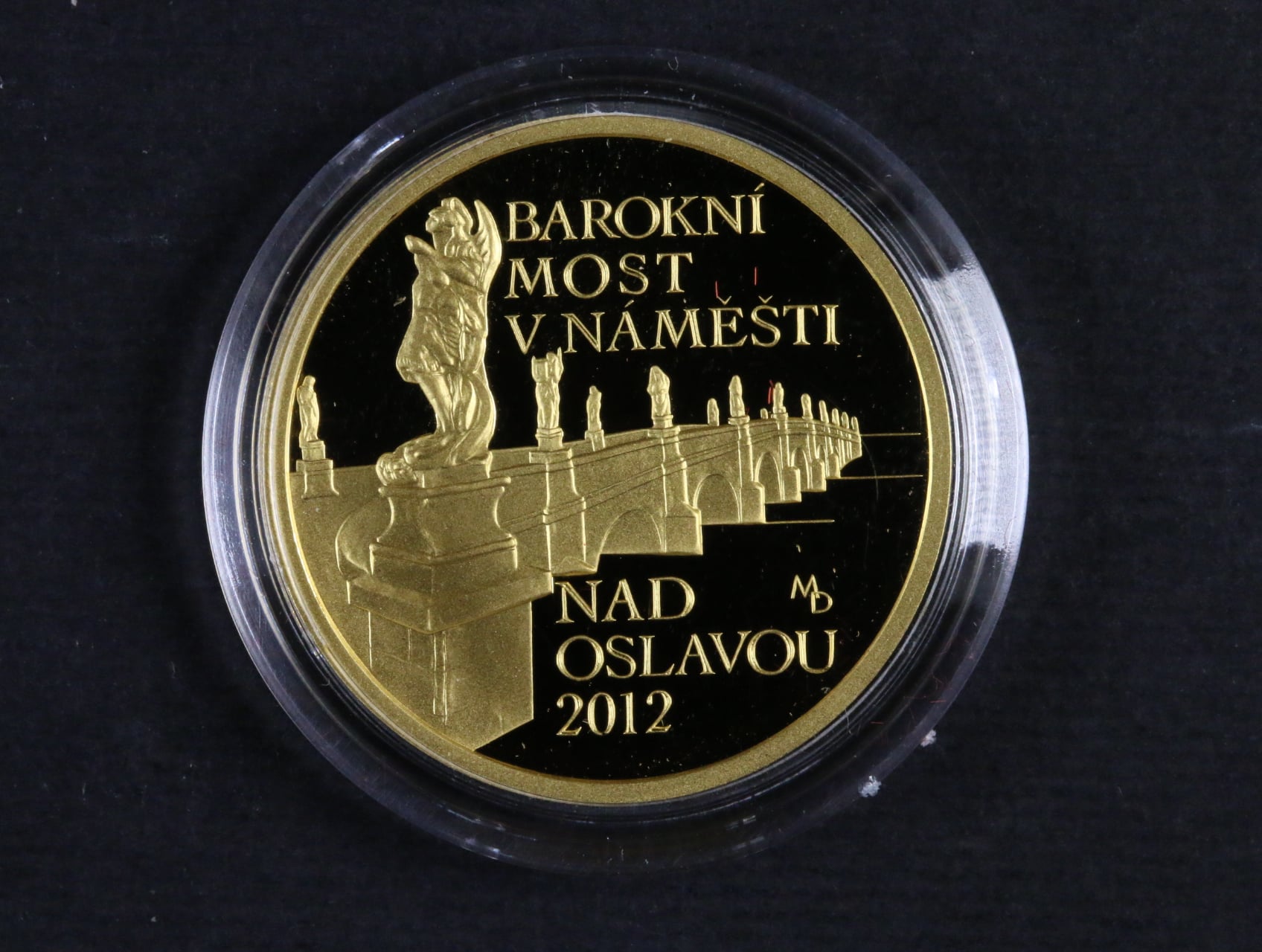5000 Kč 2012 Barokní most v Náměšti nad Oslavou v etui, certifikát, náklad 9000_