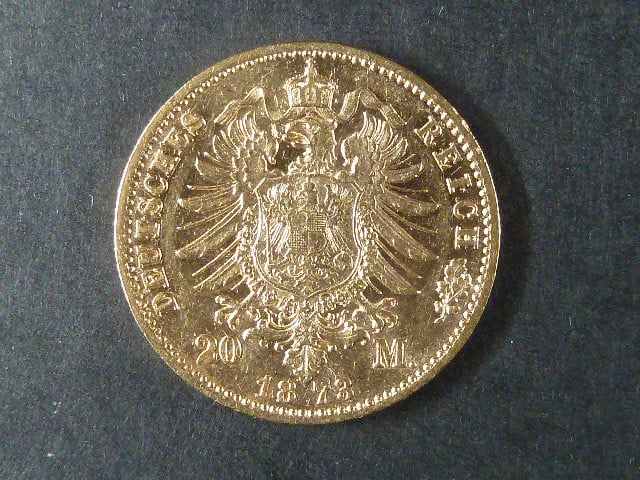 Prusko 20 Mark 1873 A