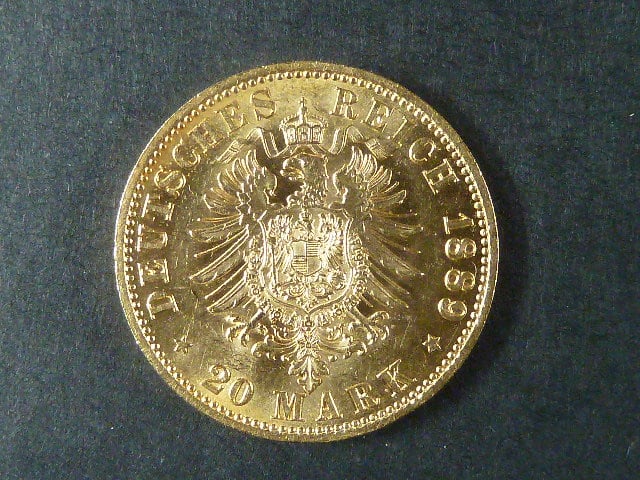 Prusko 20 Mark 1889 A