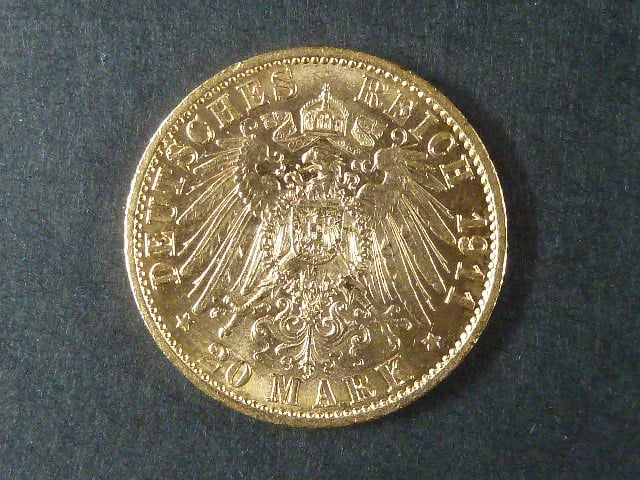 Prusko 20 Mark 1897 A