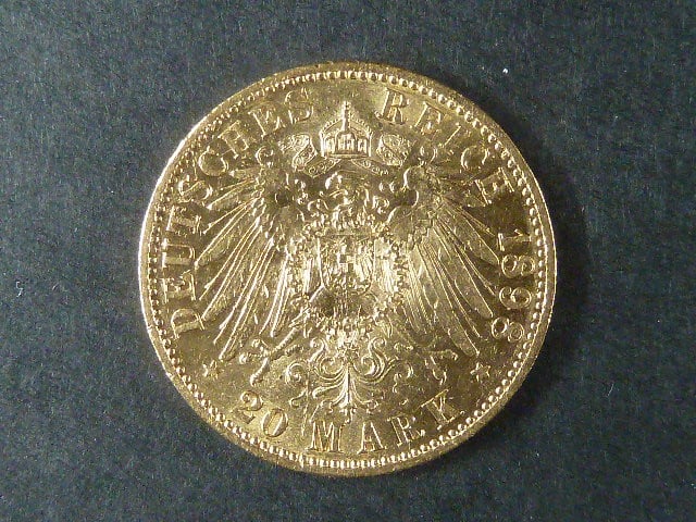 Prusko 20 Mark 1898 A