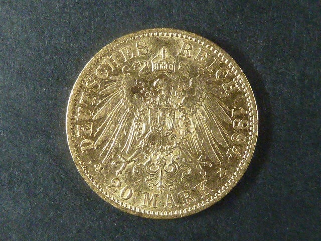 Prusko 20 Mark 1894 A
